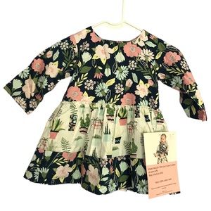 Hobby Lobby Toddler Girls Cactus and Floral Wrap dress